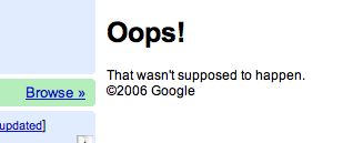 Google Oops