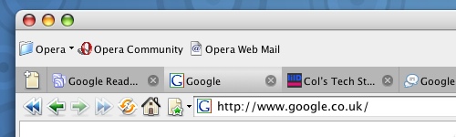 Opera Toolbar Ordering